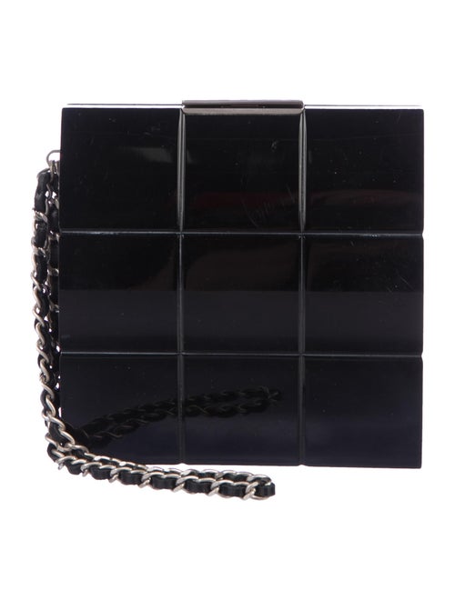 Chanel Lucite Box Clutch Black