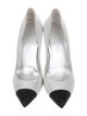 Chanel Metallic Cap-Toe Pumps