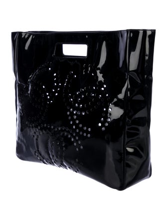Chanel Perforated CC Patent Tote