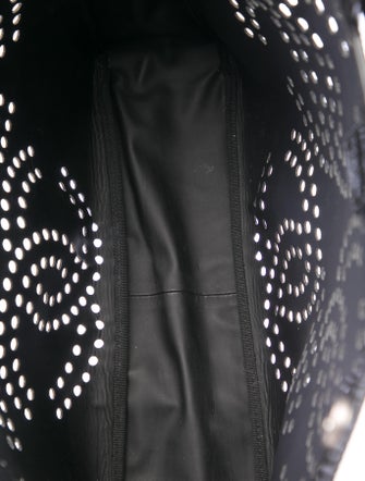 Chanel Perforated CC Patent Tote