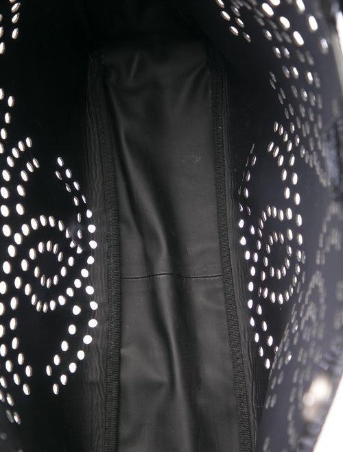 Chanel Perforated CC Patent Tote