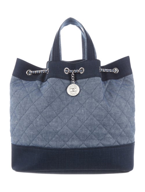 Chanel Denim Backpack Blue