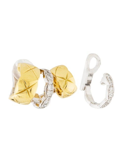 Chanel 18K Diamond Coco Crush Ear Cuff