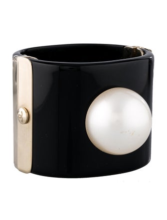 Chanel Hinged Pearl Cuff