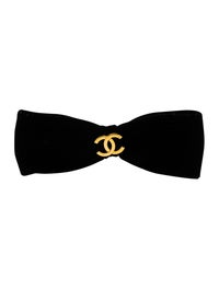 Chanel Cc Bow Hair Tie Accessories Cha363650 The Realreal