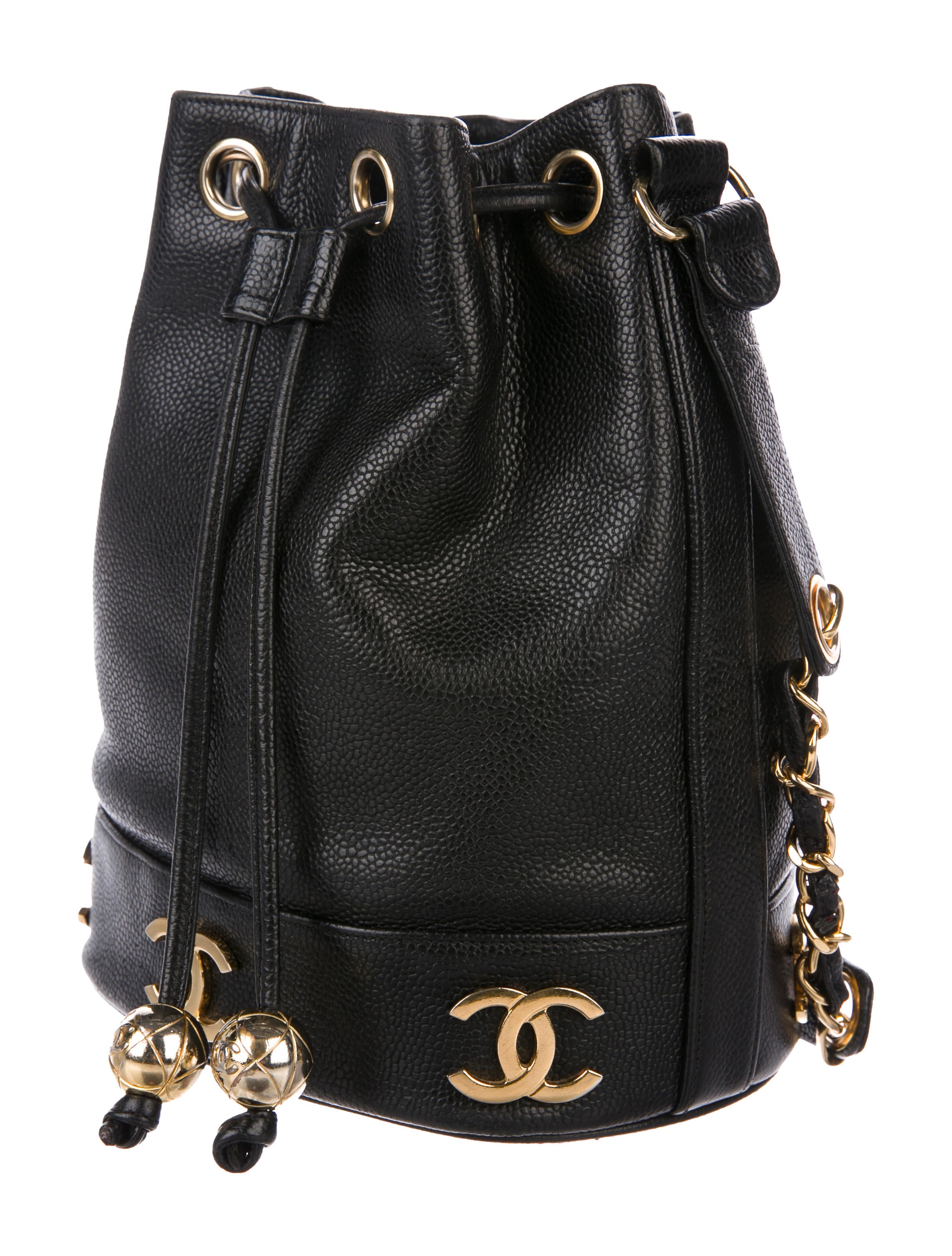 Chanel Vintage CC Bucket Bag Handbags CHA371025 The RealReal