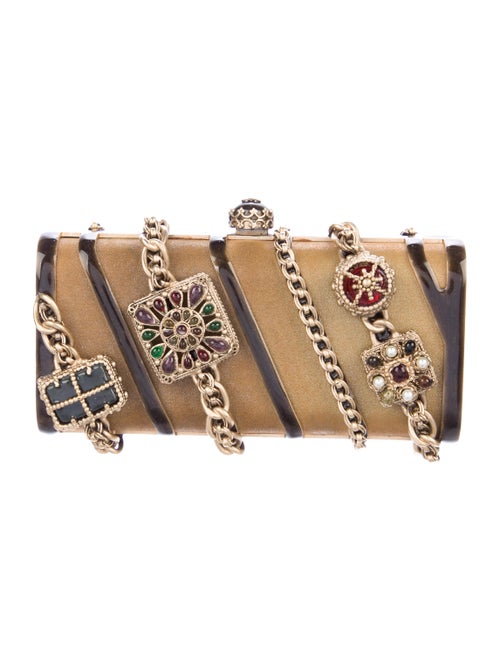 Chanel Paris-Byzance Gripoix Clutch Gold