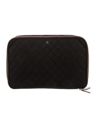 Chanel Quilted Laptop Case