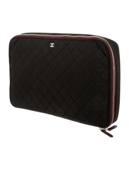 Chanel Quilted Laptop Case