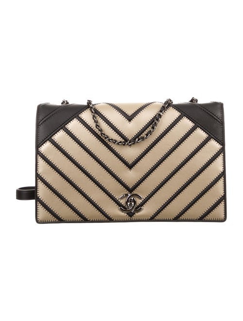 Chanel Chevron Couture Flap Bag Metallic