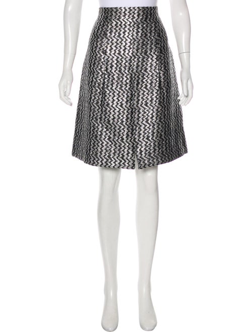 Chanel 2017 Metallic Skirt Silver