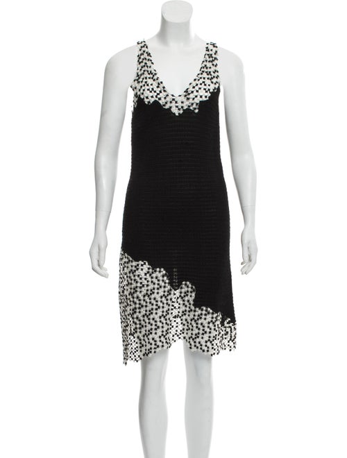 Chanel Sleeveless Asymmetrical Dress Black