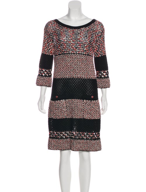 Chanel 2017 Knit Dress Black