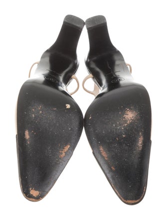 Chanel Canvas Slingback Pumps