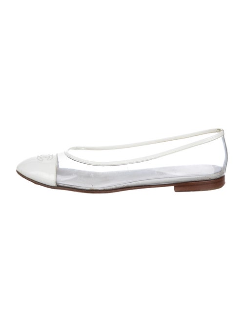 Chanel PVC CC Flats Clear