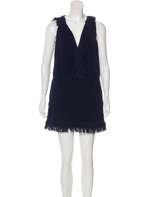 Chanel Hooded Terrycloth Dress Navy