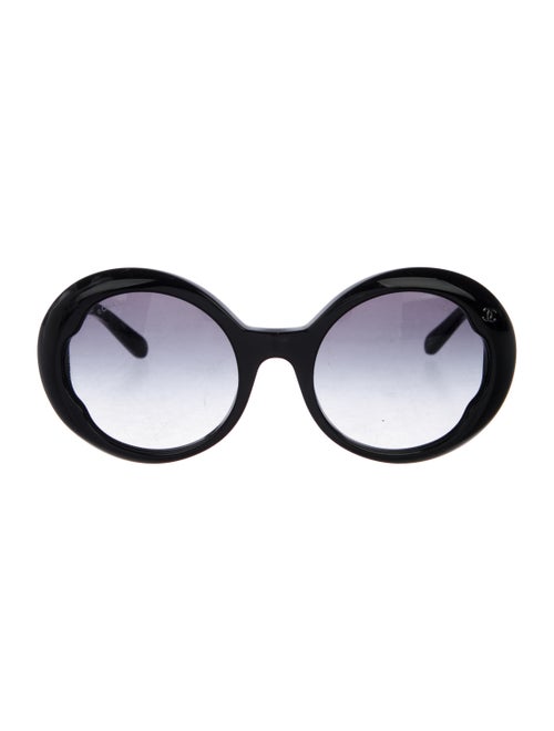 Chanel Round CC Sunglasses Black