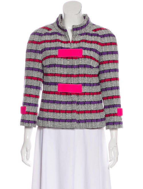 Chanel Metallic Tweed Jacket White