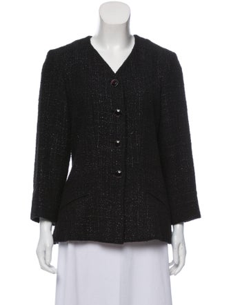 Chanel Tweed Button-Up Jacket