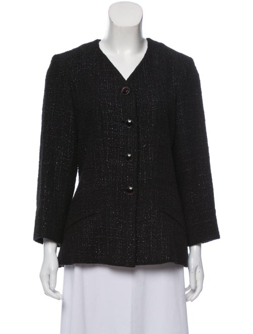 Chanel Tweed Button-Up Jacket