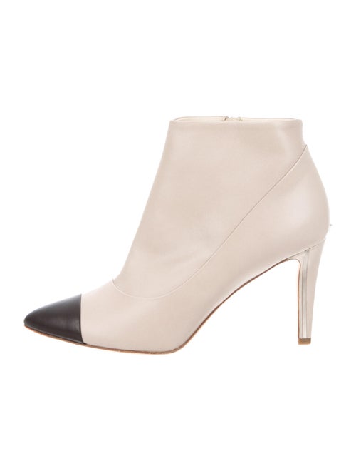 Chanel CC Leather Ankle Boots black