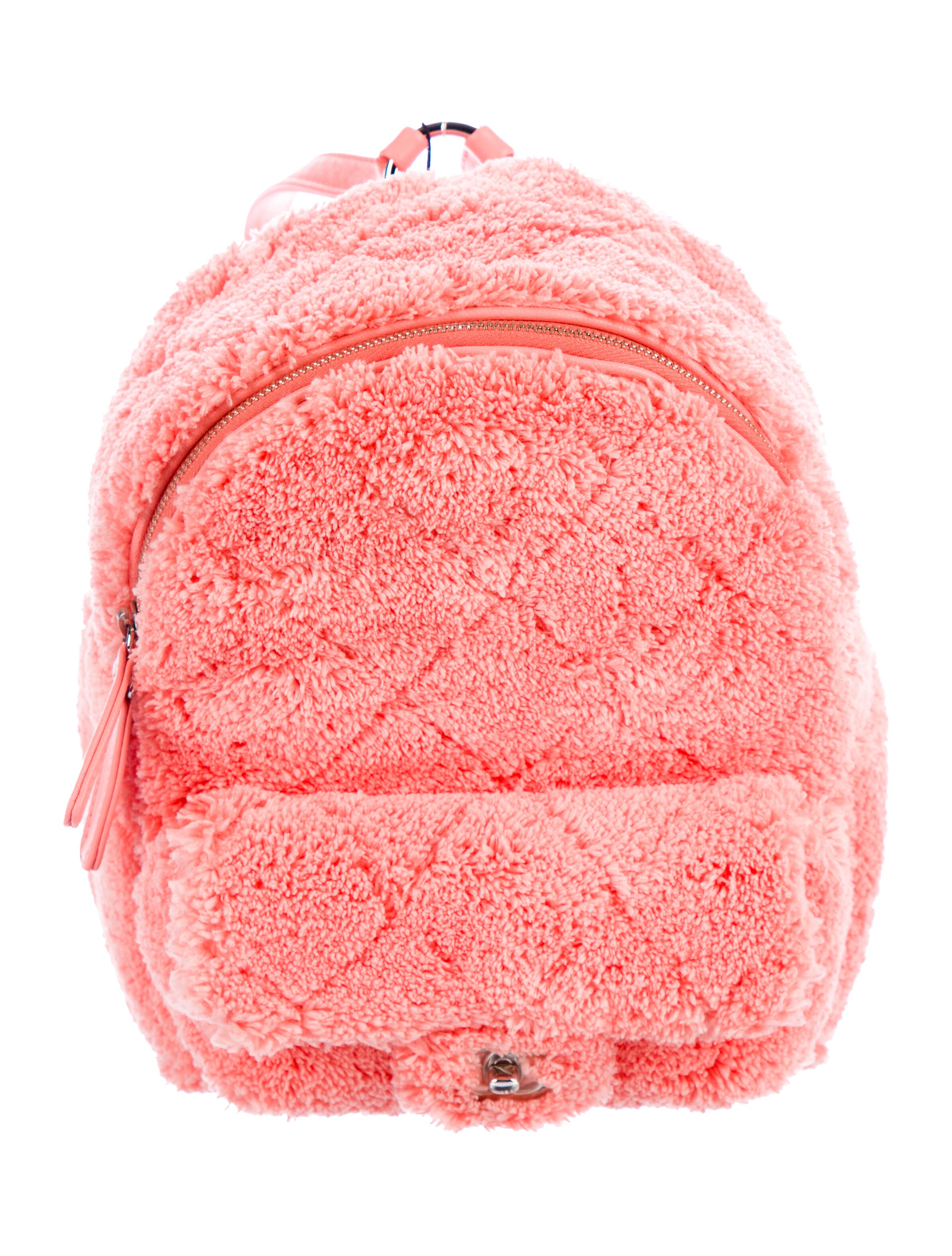 chanel fur backpack