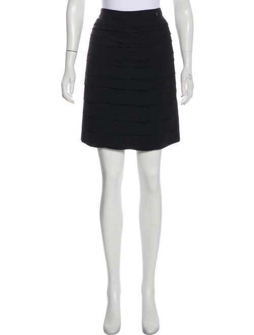 Chanel Paris-Shanghai Tiered Skirt Black