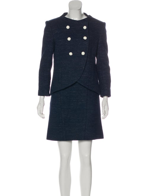 Chanel Tweed Skirt Suit metallic