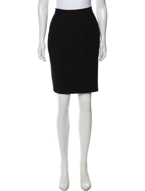 Chanel Boutique Vintage Pencil Skirt Black