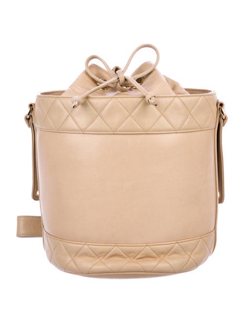 Chanel Vintage Bucket Bag Beige