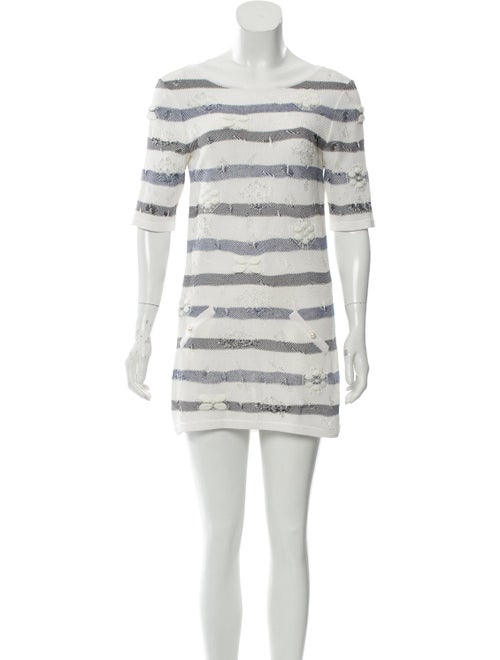 Chanel 2017 Striped Tunic black