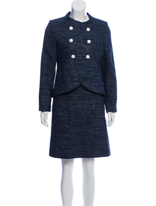 Chanel Metallic Tweed Skirt Suit metallic