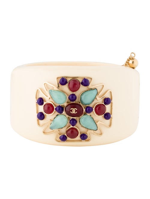 Chanel Resin Bangle gold