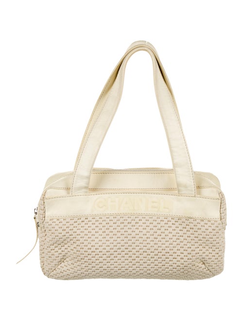 Chanel LAX Crochet Bowler Bag silver