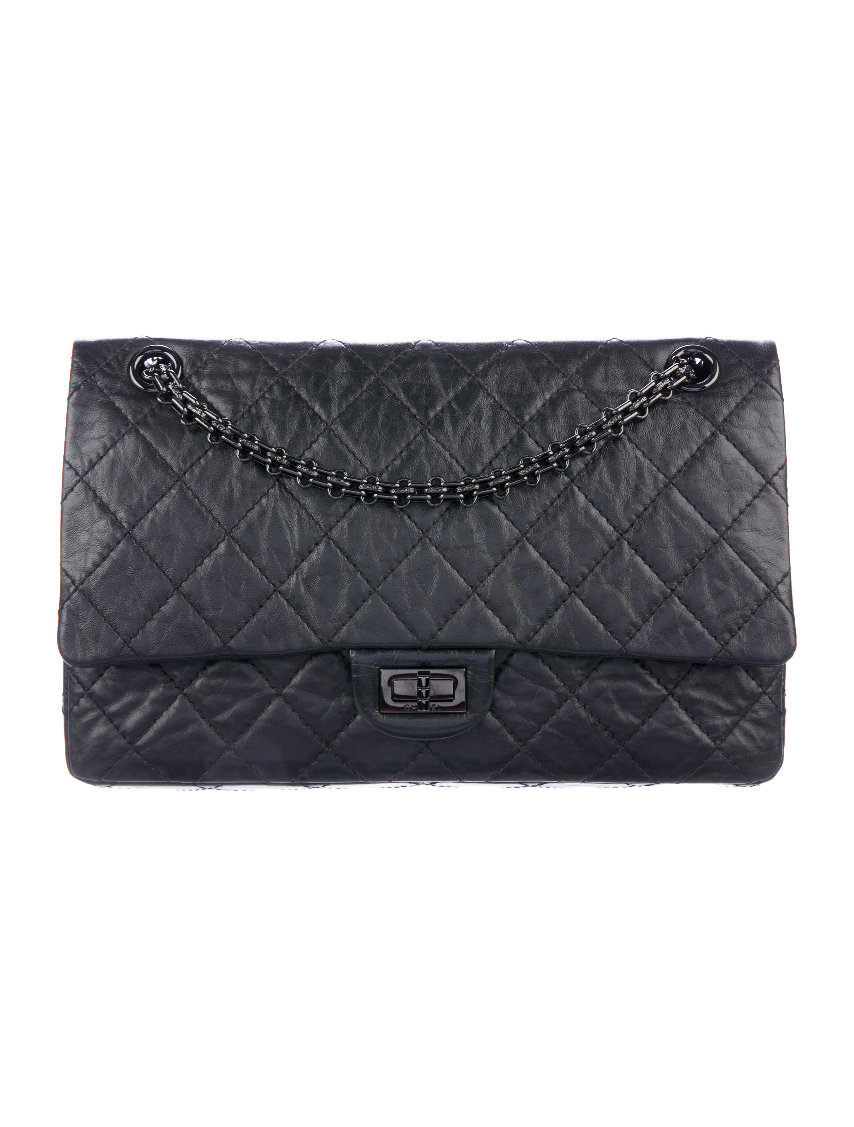 Chanel So Black Reissue 226 Double Flap Bag