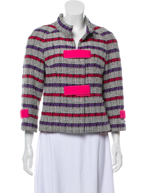 Chanel 2017 Striped Jacket Pink