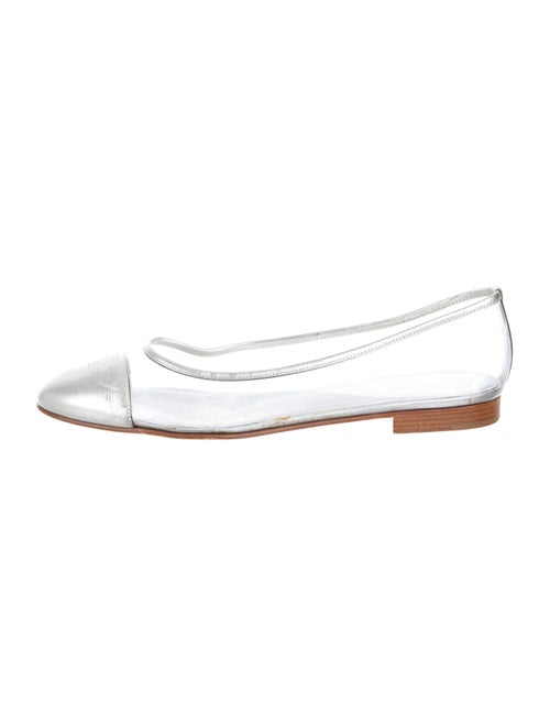 Chanel PVC CC Flats Clear