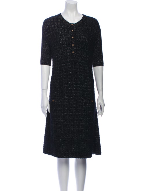 Chanel 2017 Midi Length Dress Black