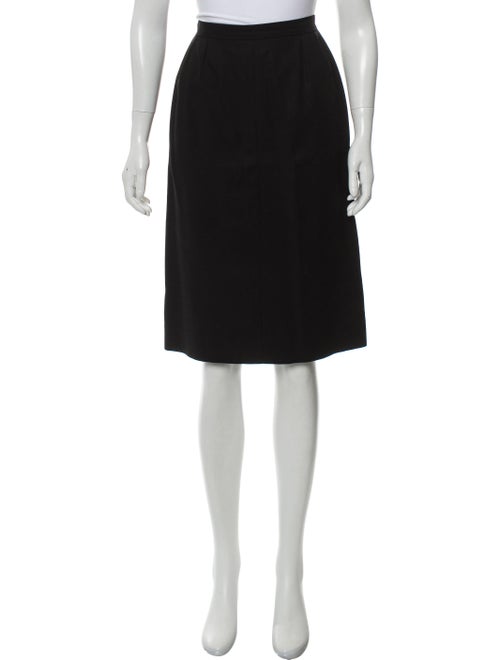 Chanel Knee-Length Pencil Skirt w/ Tags Black