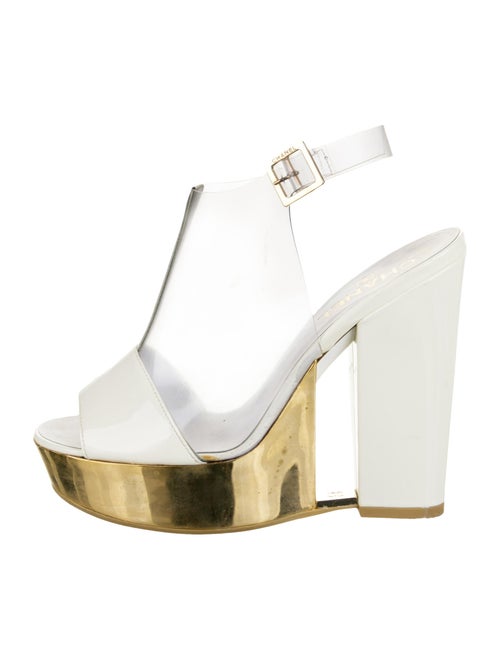 Chanel PVC Platform Sandals clear