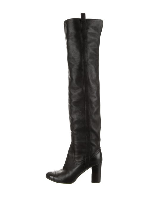 Chanel Leather Over-the-knee-Boots Black