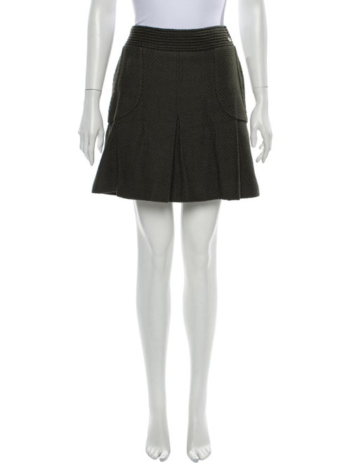 Chanel 2012 Mini Skirt Green