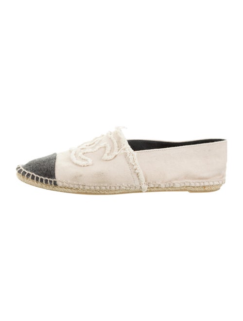 Chanel CC Canvas Espadrilles Colorblock Pattern Es
