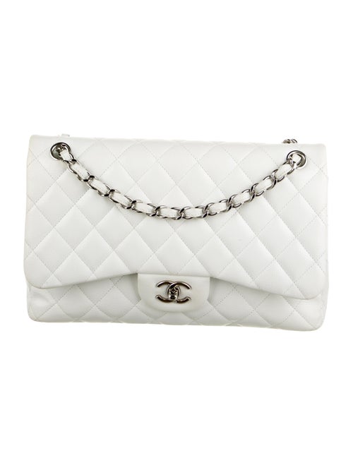 Chanel Classic Jumbo Double Flap Bag White