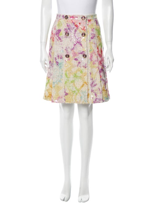 Chanel 2015 Knee-Length Skirt Metallic
