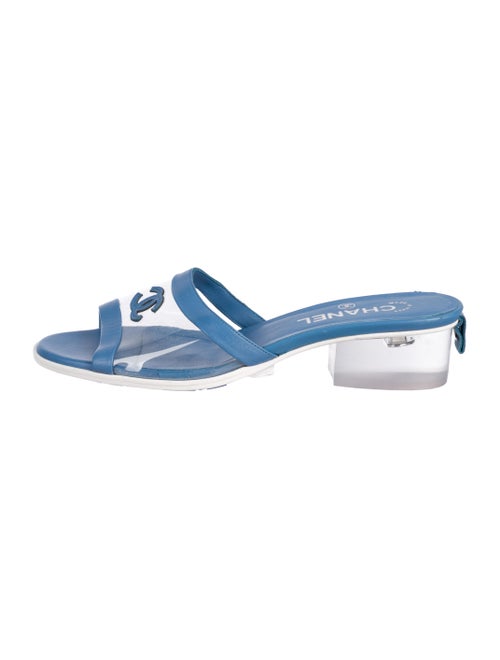 Chanel 2019 CC PVC Sandals Clear