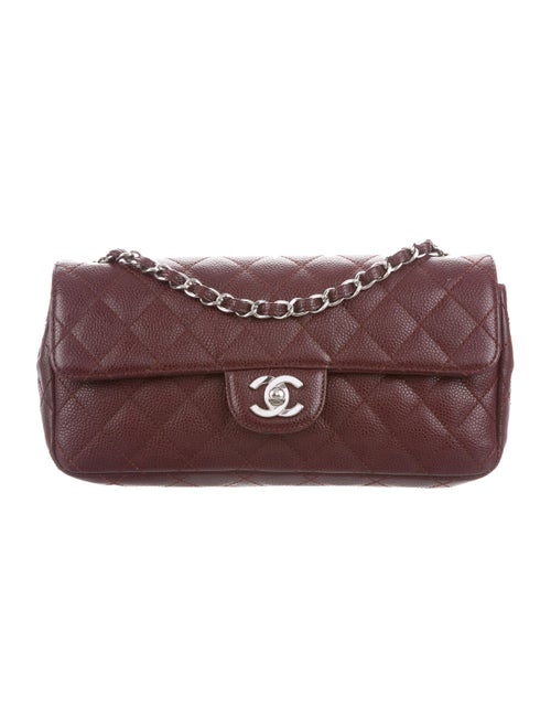 Chanel Classic E/W Flap Bag silver