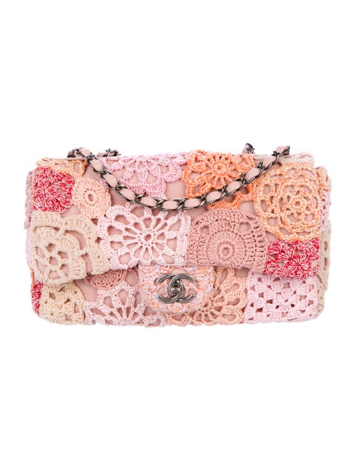 Chanel Paris-Seoul Crochet-Work Flap Bag Pink