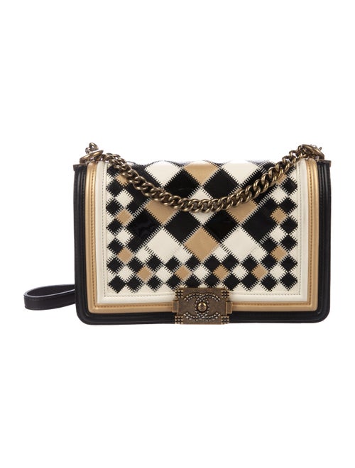 Chanel Medium Patchwork Boy Bag Black