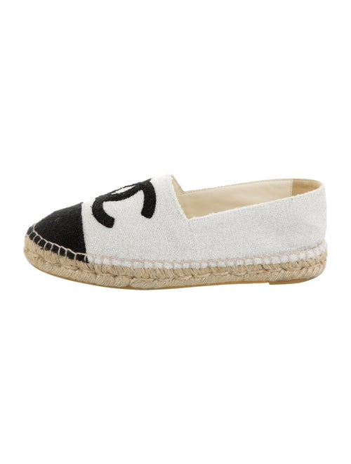 Chanel CC Cap-Toe Espadrilles Colorblock Pattern E